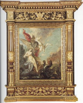  gustav lienzo - andrómeda Simbolismo bíblico mitológico Gustave Moreau